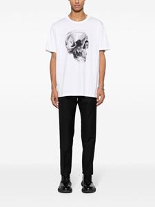Alexander McQueen skull-print cotton T-shirt - Wit