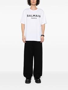 Balmain logo-print cotton T-shirt - Wit