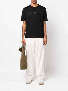 Lanvin T-shirt met logoprint - Zwart