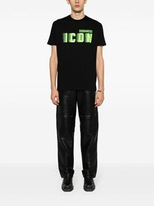 Dsquared2 Icon Blur-print cotton T-shirt - Zwart