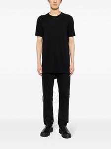 Boris Bidjan Saberi logo-plaque cotton T-shirt - Zwart