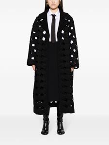 Valentino embellished cut-out coat - Zwart