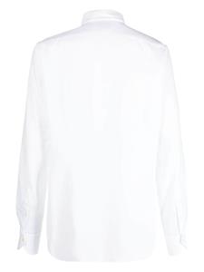 Xacus Overhemd met uitgesneden kraag - Wit
