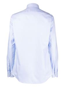 Xacus Overhemd met uitgesneden kraag - Blauw