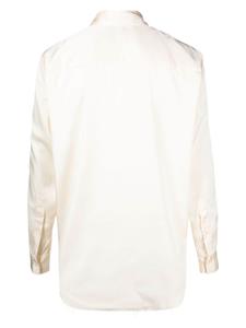 Edward Cuming ruffled frayed shirt - Beige