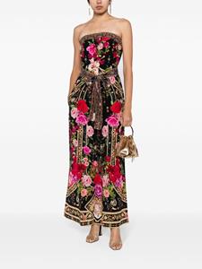 Camilla embellished floral silk jumpsuit - Veelkleurig