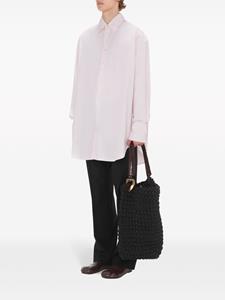 JW Anderson Anchor-embroidered cotton shirt - Roze