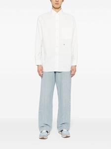 Nanamica logo-embroidered button-down shirt - Wit