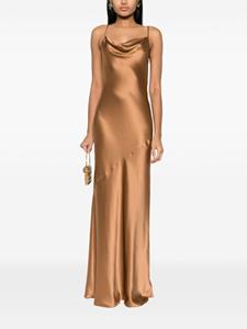 L'Agence Arianne silk maxi dress - Bruin