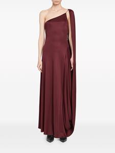 Stella McCartney Asymmetrische satijnen jurk - Rood