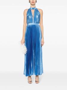 L'IDÉE Chateau pleated gown - Blauw