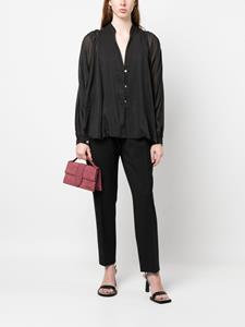 Forte Forte Semi-transparante blouse - Zwart