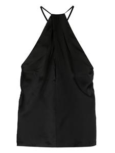 Nili Lotan Edwige silk halterneck blouse - Zwart