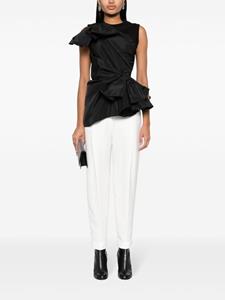 Alexander McQueen bow-detail sleeveless blouse - Zwart