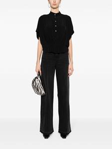 ISABEL MARANT Azalea crepe blouse - Zwart