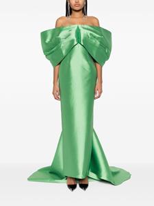 Solace London The Delphina off-shoulder maxi dress - Groen