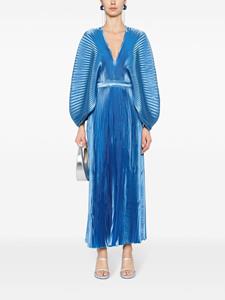 L'IDÉE Versaille pleated gown - Blauw