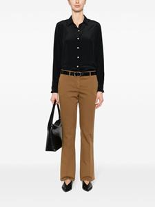 Boglioli long-sleeve crepe shirt - Zwart