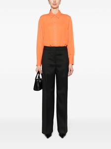 Calvin Klein spread-collar long-sleeve shirt - Oranje