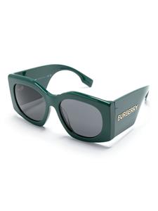Burberry Eyewear logo plaque oversize-frame sunglasses - Groen