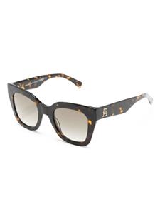 Tommy Hilfiger tortoiseshell-effect butterfly-frame sunglasses - Bruin