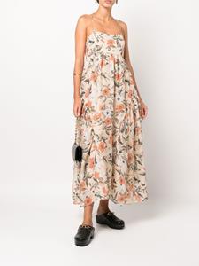 Ulla Johnson Maxi-jurk met bloemenprint - Beige
