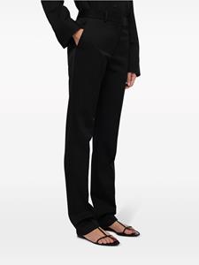 Jil Sander high-waist straight-leg trousers - Zwart