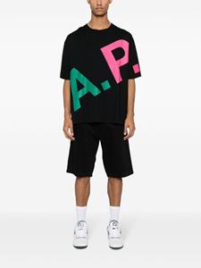 APC Lisandre cotton T-shirt - Zwart
