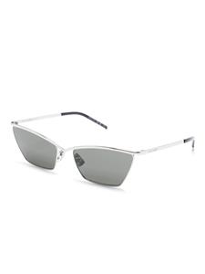 Saint Laurent Eyewear cat-eye frame metal sunglasses - Zilver
