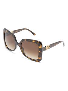 Dolce & Gabbana Eyewear tortoiseshell-effect butterfly-frame sunglasses - Bruin