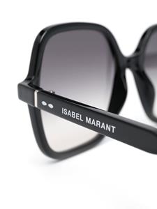 Isabel Marant Eyewear Zonnebril met vierkant montuur - Zwart