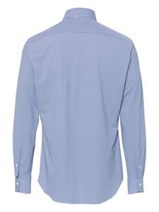 Xacus checked long-sleeve shirt - Blauw
