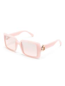 Moncler Eyewear Promenade rectangle-frame sunglasses - Roze