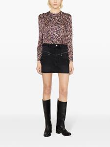 ISABEL MARANT Lensy graphic-print blouse - Paars