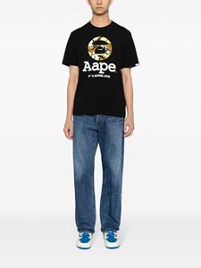 AAPE BY *A BATHING APE OG Moonface cotton T-shirt - Zwart