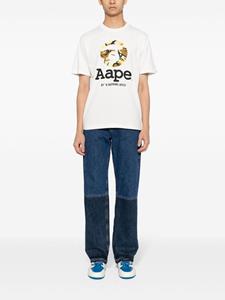 AAPE BY *A BATHING APE graphic-print cotton T-shirt - Wit