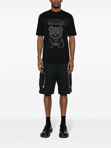 Moschino Teddy Bear rubberised cotton T-shirt - Zwart