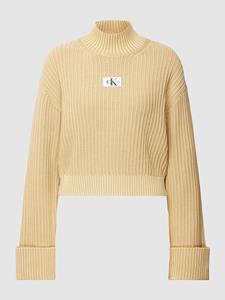 Calvin Klein Jeans Gebreide pullover met labelpatch