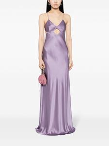 Michelle Mason Maxi-jurk met uitgesneden detail - Paars