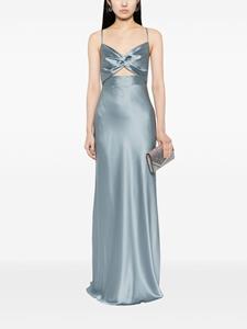 Michelle Mason Maxi-jurk met gedraaid detail - Blauw