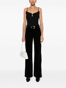 L'Agence Clayton cotton-blend palazzo trousers - Zwart