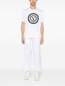 Versace Katoenen T-shirt met logoprint - Wit