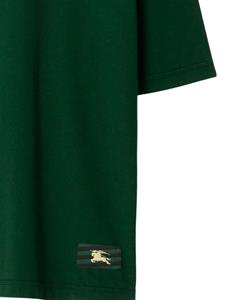 Burberry T-shirt met logopatch - Groen