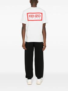 Kenzo logo-embroidered cotton T-shirt - Wit