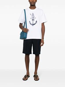 Dolce & Gabbana anchor-print cotton T-shirt - Wit
