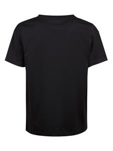 Bally logo-embroidered organic cotton T-shirt - Zwart