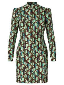 Marc Cain Minikleid "Collection Graphic Booster" Premium Damenmode Figurnahes Kleid im farbenfrohen Dessin, elastisch