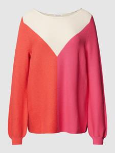 Christian Berg Woman Gebreide pullover in colour-blocking-design