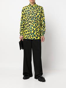 Versace Overhemd met luipaardprint - Geel