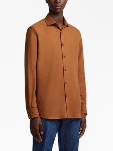 Zegna Cashco cotton-cashmere shirt - Oranje